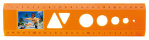 Das Bildlineal Neon Orange